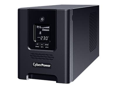 CyberPower Professional Tower Series PR2200ELCDSXL - UPS - AC 230 V - 1980 watt - 2200 VA - RS-232, USB - utgangskontakter: 9 - aktiv PFC - svart Sort