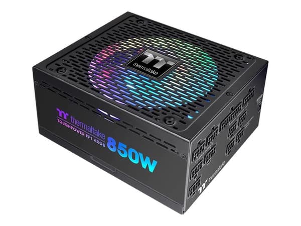 Thermaltake POWER PF1 ARGB 850 - TT Premium Edition - strømforsyning (intern) - ATX12V - 80 PLUS Platinum - 850 watt - aktiv PFC - svart Sort