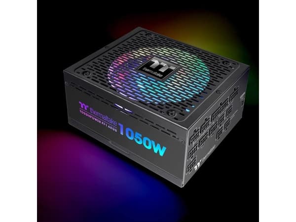 Thermaltake POWER PF1 ARGB 1050 - TT Premium Edition - virtalähde (sisäinen) - ATX12V - 80 PLUS Platinum - 1050 Watt - aktiivinen PFC - musta