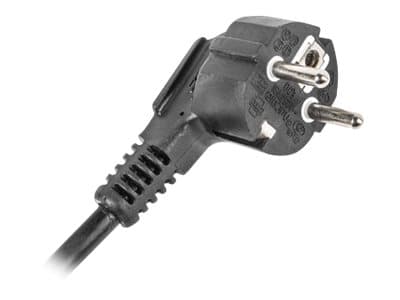 Lanberg PDU-09E-0300-BK - Strømfordelerenhet (kan monteres i rack) - AC 220-250 V - 4000 watt - utgangskontakter: 9 (7 x NF C61-314) - 1U - 19" - 3 m