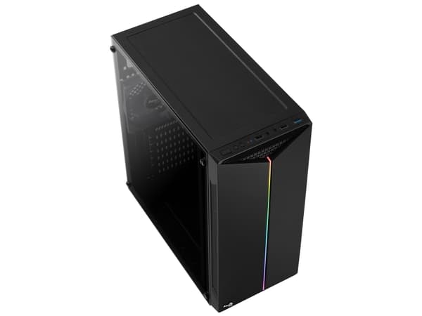 Aerocool Split, Midi Tower, PC, Musta, ATX, mikro ATX, Mini-ITX, ABS-synteettinen, SPCC, Pelaaminen