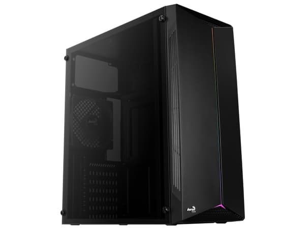 Aerocool Split, Midi Tower, PC, Musta, ATX, mikro ATX, Mini-ITX, ABS-synteettinen, SPCC, Pelaaminen