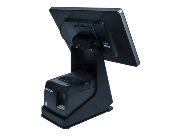 Elo mPOS Printer Stand - Ställ för skrivare/skärm - 10",15" - svart - för Elo 1002L, 1502L; I-Series ESY15i2, ESY15i5