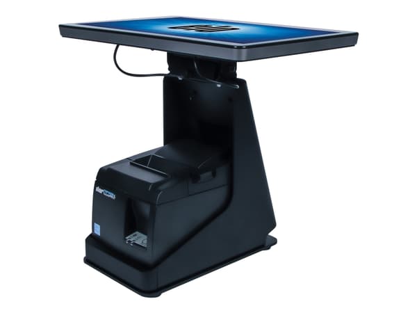 Elo mPOS Printer Stand - Ställ för skrivare/skärm - 10",15" - svart - för Elo 1002L, 1502L; I-Series ESY15i2, ESY15i5