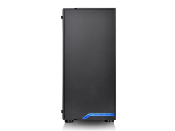 Thermaltake H100 TG - Tower - ATX - sidepanel med vindu (herdet glass) - ingen strømforsyning (PS/2) - svart - USB/lyd