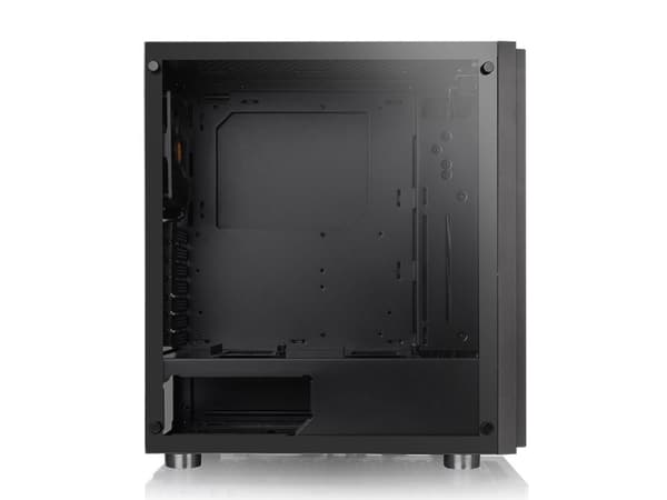 Thermaltake H100 TG - Tower - ATX - sidepanel med vindu (herdet glass) - ingen strømforsyning (PS/2) - svart - USB/lyd