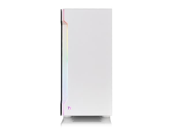 Thermaltake H200 TG Snow RGB - Tower - ATX - sivupaneeli ikkunalla (karkaistua lasia) - ei virtalähdettä (PS/2) - valkoinen - USB/Audio-ohjain