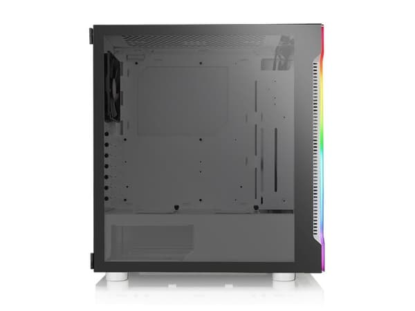 Thermaltake H200 TG Snow RGB - Tower - ATX - sivupaneeli ikkunalla (karkaistua lasia) - ei virtalähdettä (PS/2) - valkoinen - USB/Audio-ohjain