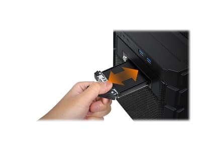 Icy Dock MB705M2P-B, SSD-skap, M.2, M.2, 32 Gbit/sek., Sort