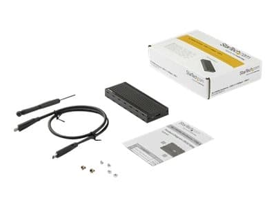 StarTech.com USB-C 10 Gbit/s till M.2 NVMe SSD-inneslutning - Bärbart externt M.2 NGFF PCIe-aluminiumhölje - 1 GB/s Läs/skriv - Stöder 2230, 2242, 22