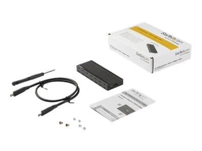 StarTech.com USB-C 10 Gbit/s till M.2 NVMe SSD-inneslutning - Bärbart externt M.2 NGFF PCIe-aluminiumhölje - 1 GB/s Läs/skriv - Stöder 2230, 2242, 22