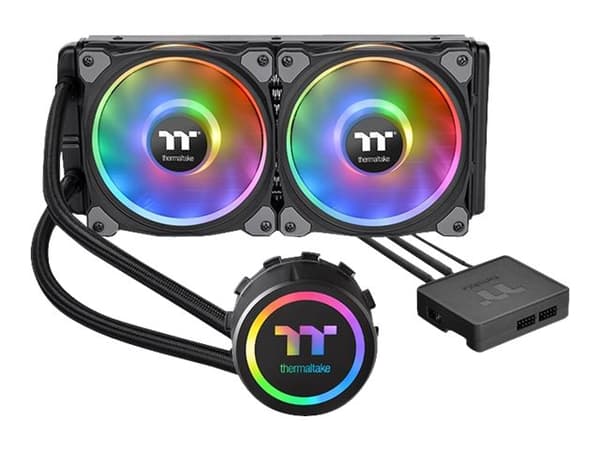 Thermaltake Floe DX RGB 240 TT Premium Edition - Væskeklølt system CPU-vannblokk - (for: LGA1156, AM2, AM2+, LGA1366, AM3, LGA1155, AM3+, LGA2011, FM Sort
