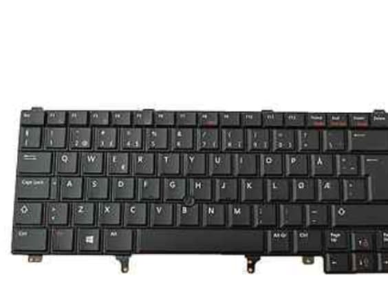 DELL 7T440, Tangentbord, Norsk, Tangentbord med bakgrundsbelysning, DELL, Latitude E6530