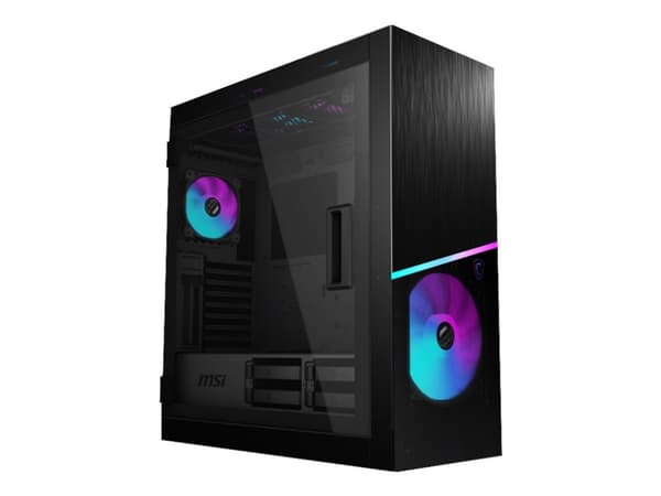 MSI MPG SEKIRA 500X - Tower - utvidet ATX (E-ATX) - sidepanel med vindu (herdet glass) - ingen strømforsyning (ATX) - svart - USB/lyd Sort