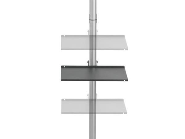 Techly ICA-TR32, 94 cm (37"), 177,8 cm (70"), 30 kg, 200 x 200 mm, 600 x 400 mm, Silver