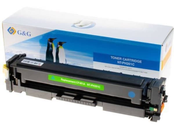 G&G Tonere erstatter HP 201A, CF401A Kompatibel Cyan 1400 Sider 14368