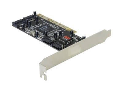 DeLOCK-kontroller SATA, 4 porter m/ Raid, 32-bit PCI 2.2
