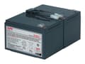 Miniatyrbilde 1 av 5: APC Replacement Battery Cartridge #6 - UPS-batteri - 1 x batteri - blysyre - svart - for P/N: SMC1500IC, SMT1000I-AR, SMT1000IC, SUA1000ICH-45, SUA10