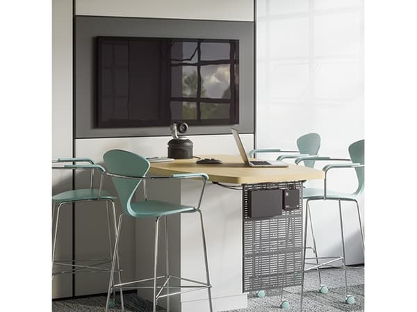 Chief CSPH - Monteringssett (lagerpanel) - for AV-system - låsbar - svart - skrivebord, under bordet