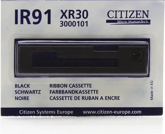 Citizen IR-91B - Svart - skrivebåndskassett - for Citizen MD-911; iDP 3110, 3111
