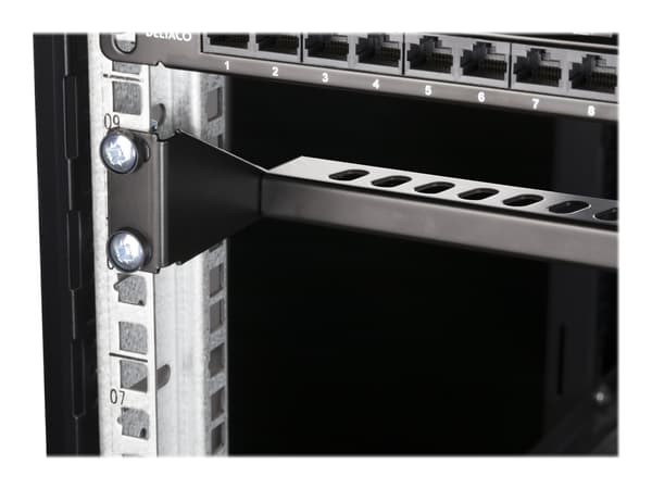DELTACO 19-1 - Kabelstyringsstang - 1U - 19"