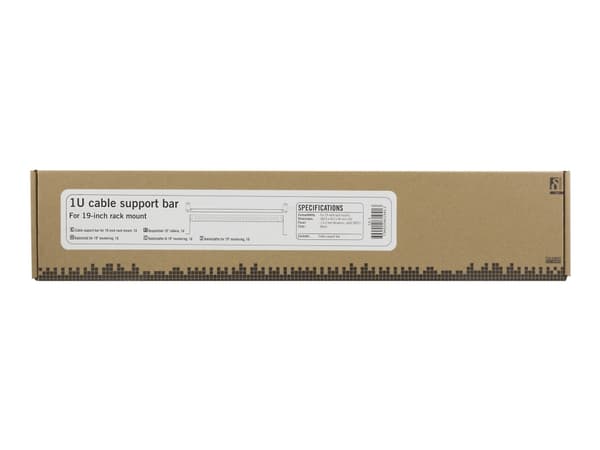 DELTACO 19-1 - Kabelstyringsstang - 1U - 19"