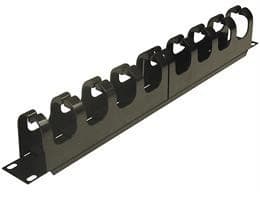 19" kablingspanel 1U, 10 braketter