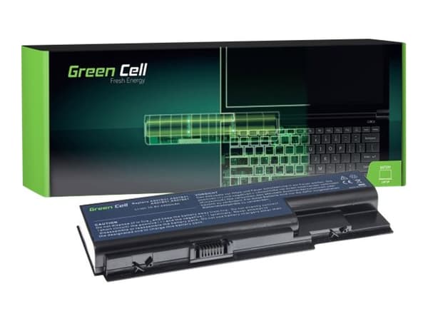 Green Cell - Batteri til bærbar PC (tilsvarer: Acer AS07B31, Acer AS07B51, Acer AS07B41) - litiumion - 6-cellers - 4400 mAh - svart - for Acer Aspire