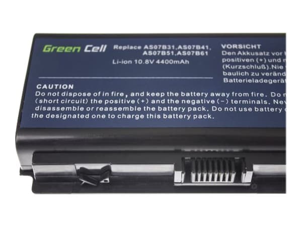 Green Cell - Batteri til bærbar PC (tilsvarer: Acer AS07B31, Acer AS07B51, Acer AS07B41) - litiumion - 6-cellers - 4400 mAh - svart - for Acer Aspire