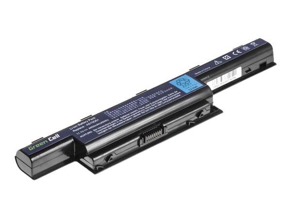Green Cell - Batteri til bærbar PC (tilsvarer: Acer AS10D31, Acer AS10D41, Acer AS10D51) - litiumion - 6-cellers - 4400 mAh - svart - for Acer Aspire
