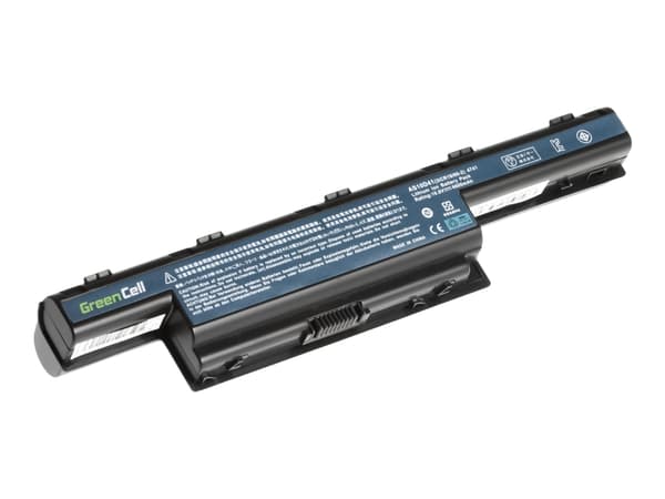 Green Cell - Batteri til bærbar PC (tilsvarer: Acer AS10D31, Acer AS10D41, Acer AS10D51) - litiumion - 9-cellers - 6600 mAh - svart - for Acer Aspire