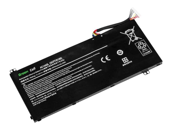 Green Cell - Batteri til bærbar PC (tilsvarer: Acer AC14A8L) - litiumpolymer - 3-cellers - 3800 mAh - svart - for Aspire V Nitro 7; Acer Aspire V Nit