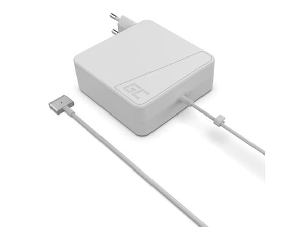 Green Cell - Strömadapter - AC - 60 Watt - vit - för MacBook Pro with Retina display 13.3" (Late 2012, Early 2013, Late 2013, Mid 2014, Early 2015)