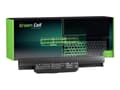Miniatyrbilde 3 av 5: Green Cell - Batteri til bærbar PC (tilsvarer: ASUS A32-K53) - litiumion - 6-cellers - 4400 mAh - svart - for ASUS K53; X53; X54