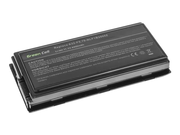 Green Cell - Batteri til bærbar PC (tilsvarer: ASUS A32-F5) - litiumion - 6-cellers - 4400 mAh - svart - for ASUS F5GL; F5M; F5N; F5R; F5RL; F5SL; F5