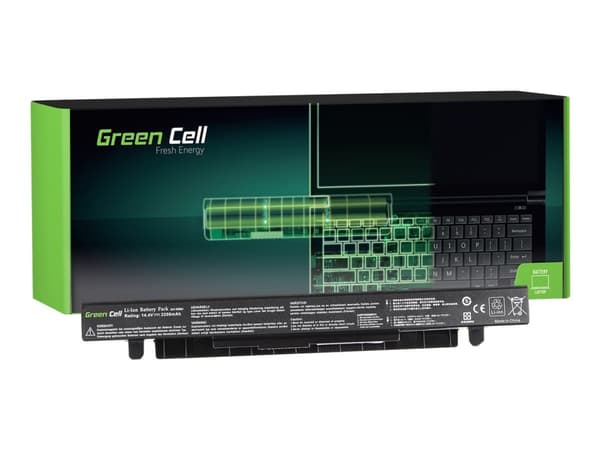 Green Cell - Batteri til bærbar PC (tilsvarer: Asus A41-X550A) - litiumion - 4-cellers - 2200 mAh - svart - for ASUS R510CA; X550CA; X550CC; X550VC