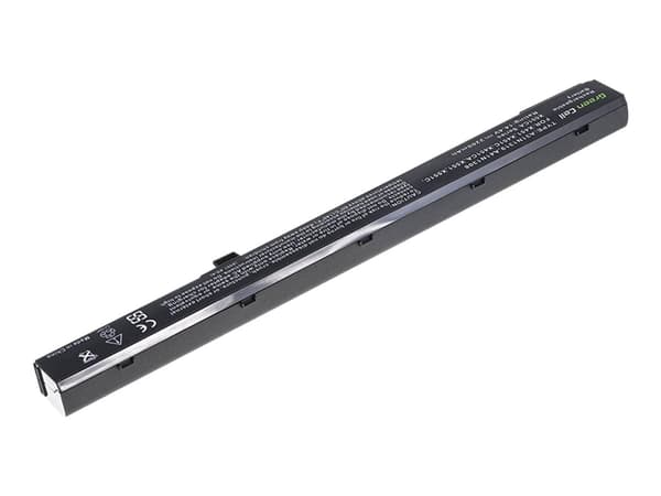 Green Cell - Batteri för bärbar dator (likvärdigt med: Asus A31N1319, Asus A41N1308) - litiumjon - 4-cells - 2200 mAh - svart - för ASUS F551; R508;