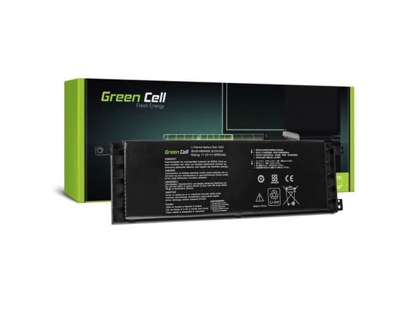 Green Cell - Batteri til bærbar PC (tilsvarer: Asus B21N1329) - litiumpolymer - 4-cellers - 4400 mAh - svart - for ASUS F553MA; X553MA