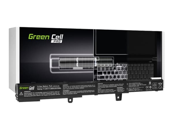 Green Cell - Batteri til bærbar PC (tilsvarer: Asus A31N1319, Asus A41N1308) - litiumion - 3-cellers - 2200 mAh - svart - for ASUS F551CA; F551MA; F5