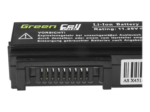 Green Cell - Batteri til bærbar PC (tilsvarer: Asus A31N1319, Asus A41N1308) - litiumion - 3-cellers - 2200 mAh - svart - for ASUS F551CA; F551MA; F5
