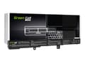 Miniatyrbilde 1 av 5: Green Cell - Batteri til bærbar PC (tilsvarer: Asus A31N1319, Asus A41N1308) - litiumion - 3-cellers - 2200 mAh - svart - for ASUS F551CA; F551MA; F5