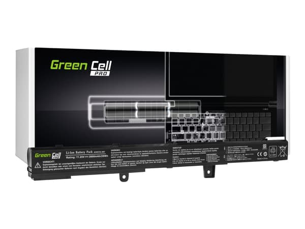 Green Cell - Batteri til bærbar PC (tilsvarer: Asus A31N1319, Asus A41N1308) - litiumion - 3-cellers - 2200 mAh - svart - for ASUS F551CA; F551MA; F5