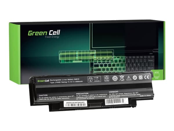 Green Cell - Batteri til bærbar PC (tilsvarer: Dell J1KND) - litiumion - 6-cellers - 4400 mAh - svart - for Dell Inspiron 15 N5010, 15 N5030, 15 N504