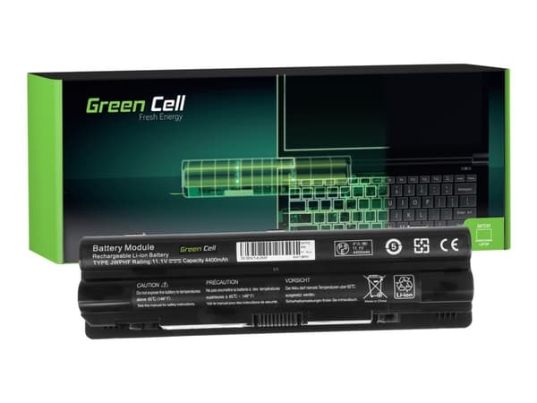 Green Cell - Batteri til bærbar PC (tilsvarer: Dell JWPHF, Dell R795X) - litiumion - 6-cellers - 4400 mAh - svart - for Dell XPS 14, 14 (L401X), 15 (