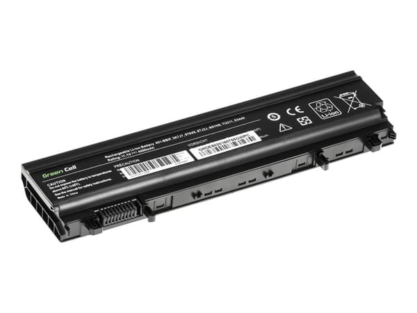 Green Cell - Batteri til bærbar PC (tilsvarer: Dell N5YH9, Dell VV0NF) - litiumion - 6-cellers - 4400 mAh - svart - for Dell Latitude E5440, E5540