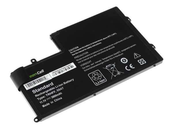 Green Cell - Batteri til bærbar PC (tilsvarer: Dell TRHFF) - litiumpolymer - 3-cellers - 3800 mAh - svart - for Dell Inspiron 15 5547, 15 5548; Latit
