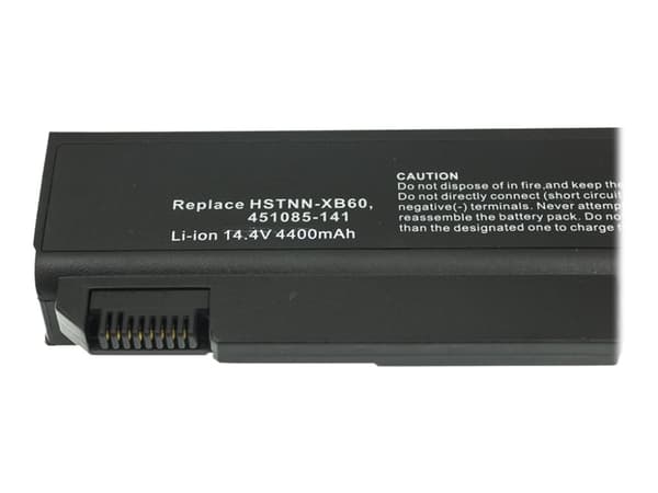 Green Cell - Batteri til bærbar PC (tilsvarer: HP HSTNN-OB60, HP HSTNN-LB60) - litiumion - 8-cellers - 4400 mAh - svart - for HP EliteBook 8530p, 853