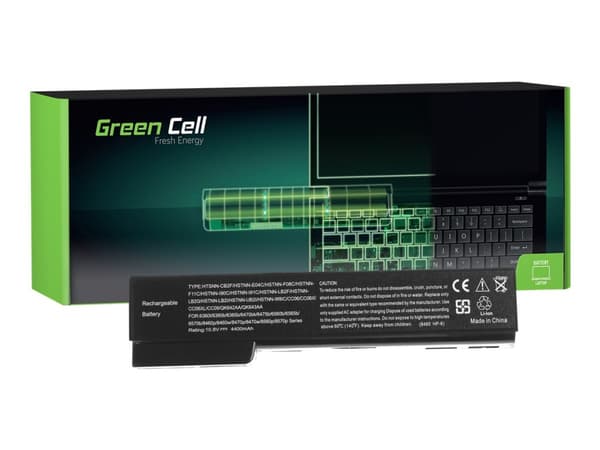 Green Cell - Batteri til bærbar PC (tilsvarer: HP CC06XL, HP HSTNN-DB1U) - litiumion - 6-cellers - 4400 mAh - svart - for HP Mini 110; ProBook 6360