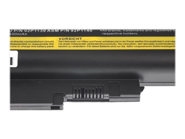 Green Cell - Batteri för bärbar dator (likvärdigt med: Lenovo 42T4504, Lenovo 42T4513) - litiumjon - 6-cells - 4400 mAh - svart - för Lenovo ThinkPad