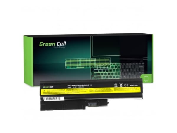 Green Cell - Batteri för bärbar dator (likvärdigt med: Lenovo 42T4504, Lenovo 42T4513) - litiumjon - 6-cells - 4400 mAh - svart - för Lenovo ThinkPad